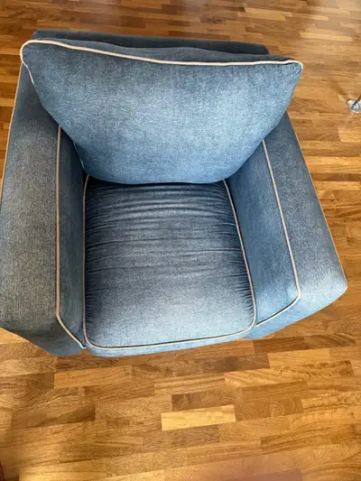 blue sofa chair, View more
