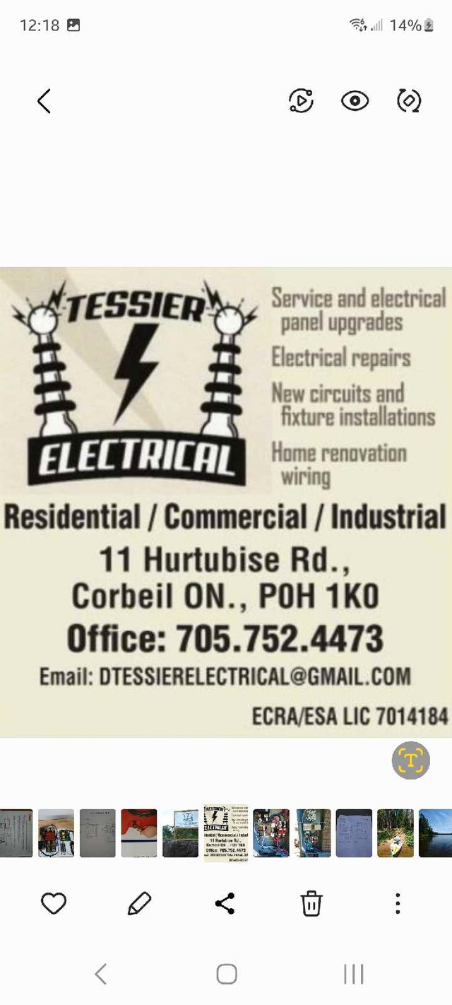 Electrical contractor services in Electrician in North Bay