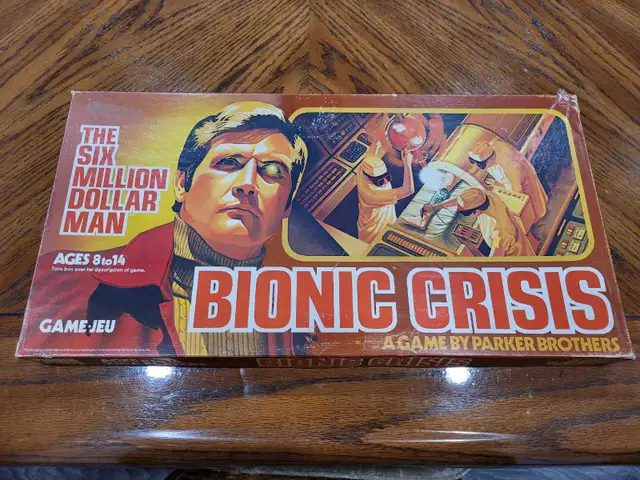 Vintage 1976 Six Million Dollar Man “Bionic Crisis” Board Game 