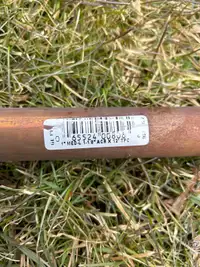 1” copper tube 
