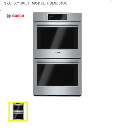 Bosch 800 30-Inch Double Electric Wall Oven with European , View more