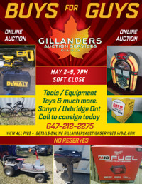 Buys 4 Guys Online auction  May 2-9th