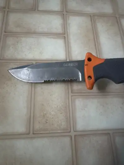 I have a Bear Grylls gerber, I have used it quite a bit, but it’s still in excellent shape. We are d...
