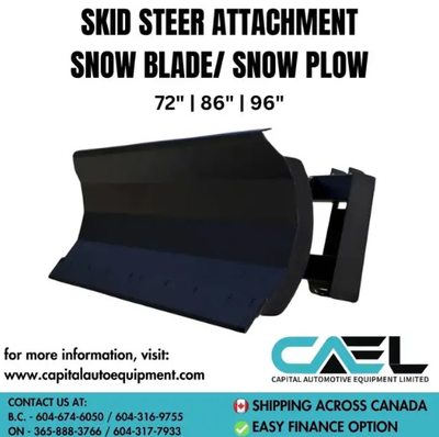 Snow PlowBrand New Skid Steer Snow Plow/Dozer Blade - Multiple, View more