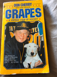 Vintage Grapes A Vintage View of Hockey by Don Cherry $20 -Rare