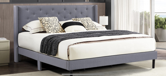 BNiB modern platform bed, twin, double, queen and king available in Beds & Mattresses in Chilliwack - Image 4