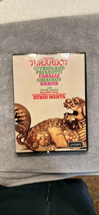 Cassette Set Puccini Turandot With Booklet In A Box Set Includin