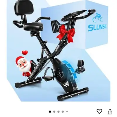 Brand new sealed SLUNSE FITNESS 5-in-1 Stationary Exercise Bike, View more