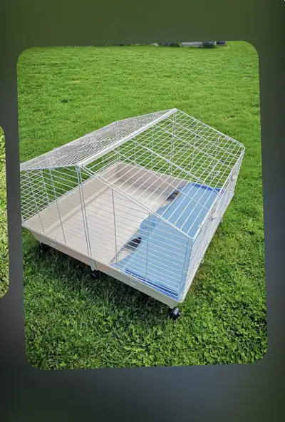 RABBIT or GUINEA PIG CAGE with accessories, barely used., View more