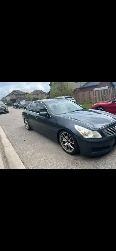 2007 g35x 239,000km ISR Performance Single exit exhaust from cat back, lowered on god speed coilover...