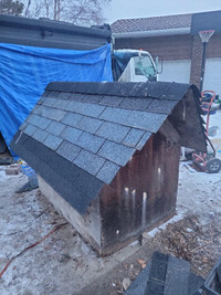 huge insulated dog house.  I deliver. 55"w X 58"H X 91"L