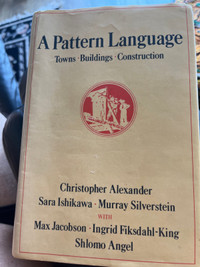 A Pattern Language book 1200 pages $25