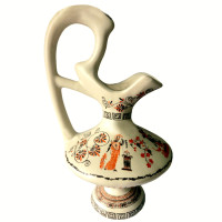 Vintage, vase miniature d'une scène de la mythologie grecque