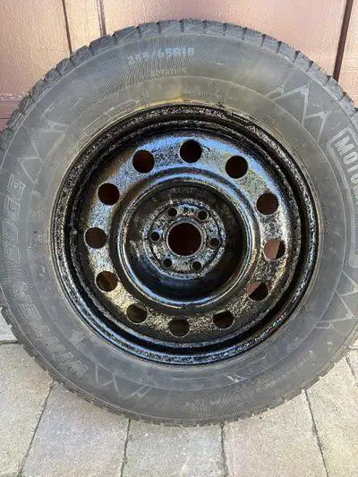 255/65R18 6 stud winter tires with rims off a 2018 Buick Enclave. $225.00