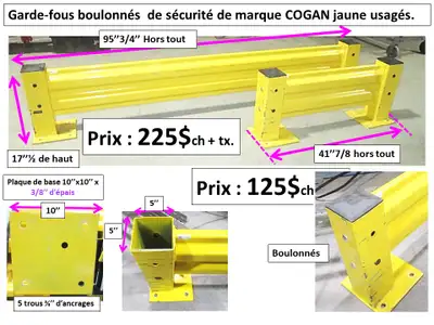 Gardes de sécurité COGAN,(protecteur d'allée) et autres, View more