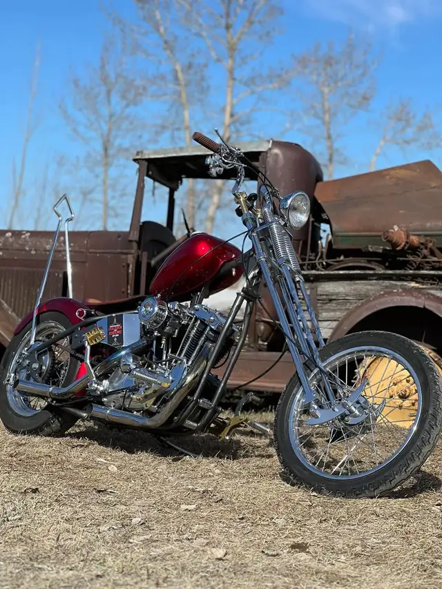 1976 ironhead chopper in Street, Cruisers & Choppers in Saskatoon - Image 2