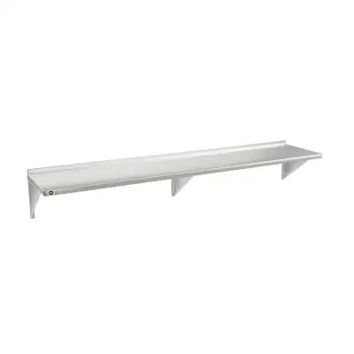 Wall Shelf 18 Gauge 430 Stainless Steel, 12" x 60", SAWS1260, View more
