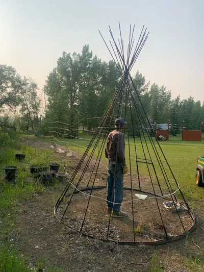 15ft High, steel and rod teepee. Can be covered. $1000. For more information on the item, please PHO...