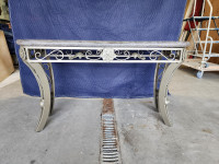 granite coffee table top solid steel wrought iron base bundle