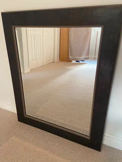 Vanity/Wall Mirror - 35"x28" (Dark Brown Frame), View more