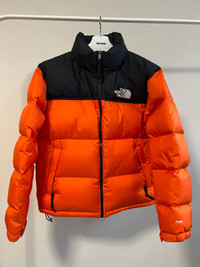 The North Face - Orange and Black Puffer Jacket