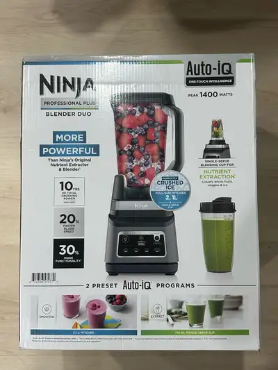 Ninja Professional Plus Blender Duo Auto IQ- Open Box Only, View more