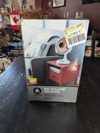 Oscillating Dish Heater - NEW in Box, View more