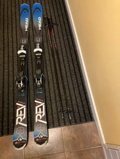 Head Downhill skis and poles, View more