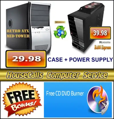 DIY Mid-Towers with Power Supply ⚡ and Free DVD drive, View more