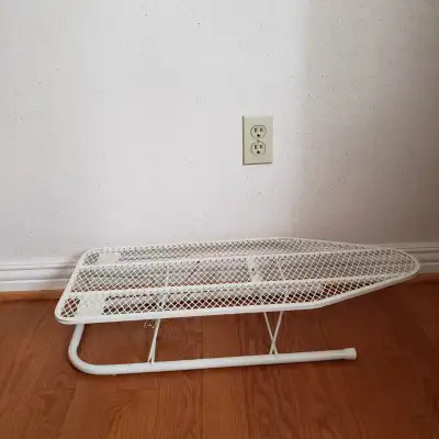 Compact Ironing Board- Table Top Small Ironing Board with Iron Rest The base is in excellent conditi...