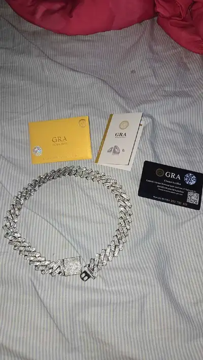 Moissanite Cuban Link Necklace, View more