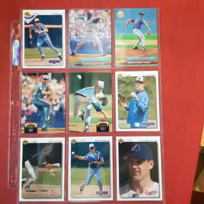 $ 5,- for ALL -Montreal Expos Baseball Cards, View more