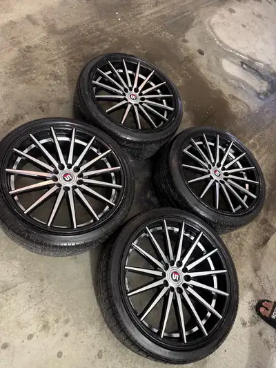 19inch rims and tires brand new condition Taking too much space so wanna get rid of these..! Call/te...