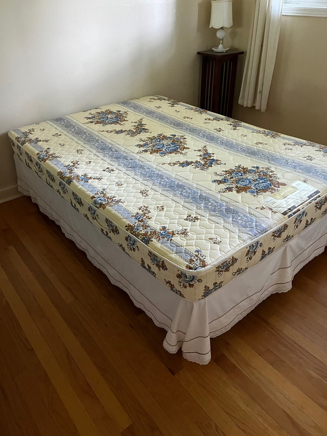 Double mattress, topper, box spring and bed frame | Beds & Mattresses |  Ottawa | Kijiji