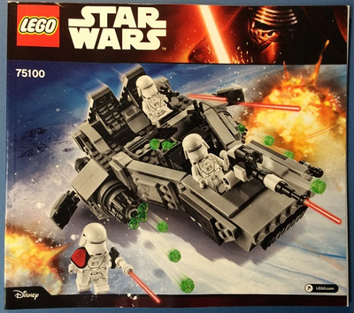 Lego Star wars, First order snowspeeder #75100, View more