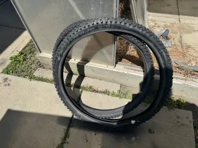 Free Bike Studded Tires and a Frame , View more
