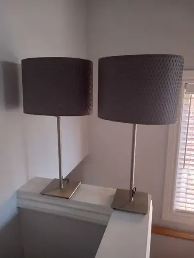 2 Ikea lamps + working  led  light  bulbs, View more