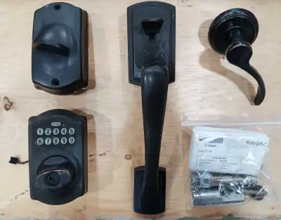 Schlage Door Handle with Keypad, View more