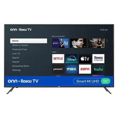 55” Onn 4K TV – Ultra HD LED Display – Excellent Condition, View more