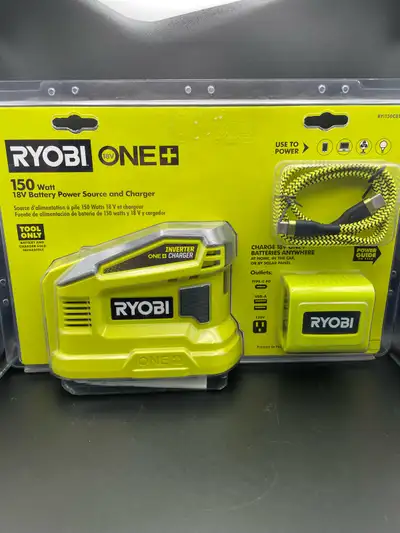 RYOBI ONE+ 18V BATTERY POWER SOURCE & CHARGER, View more