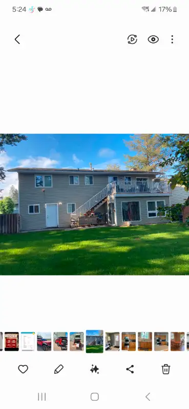 3 +1 bedroom 3 bathroom house for rent April 1st, possibility to move in a bit earlier. Above grade...