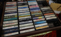 Vintage Cassette Tapes - With Case - total 54