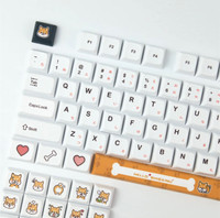 139 Keys/set Shiba Inu Theme Keycaps XDA Profile PBT Dye Sublima