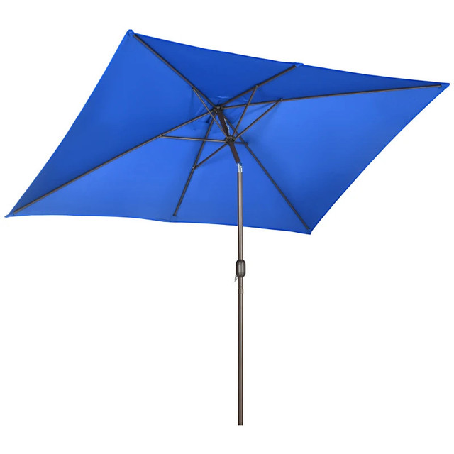 6.5x10ft Patio Umbrella, Dark Blue Color  in Patio & Garden Furniture in Markham / York Region - Image 2
