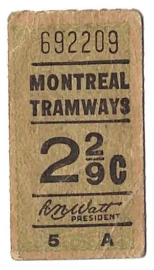 Autobus Tramway de Montreal 1940's signé Robert Noble Watt, View more