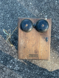 Antique Northern Electric Telephone Bell w/ Guts/Mechanics