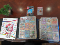 Pokemon collection old spent tons obo alsoa  psa card 3 binders