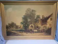 Oil painting the Halfway house  by William Shayer 