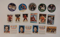15 Cartes de hockey vintage, année 70-80, hors séries alimentair