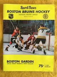 Sports News - Boston Bruins vs Minnesota (Dec 20, ‘70)